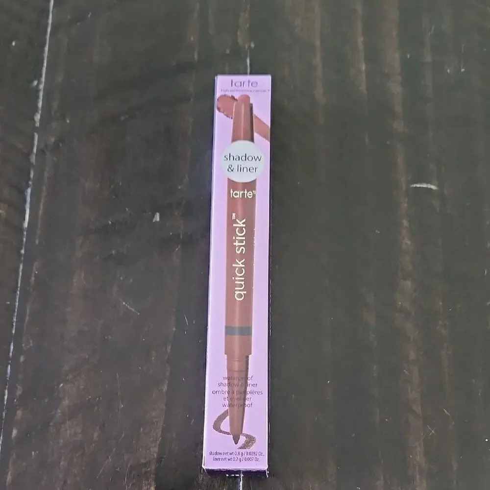 TARTE Stick Eye Shadow & Liner Waterproof Eyes Bronze Luster / Black Full Size